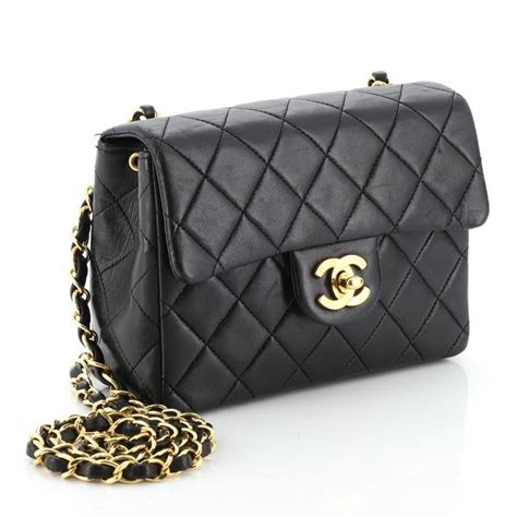 chanel classic single flap top handle bag quilted lambskin mini|Chanel mini flap bag price.